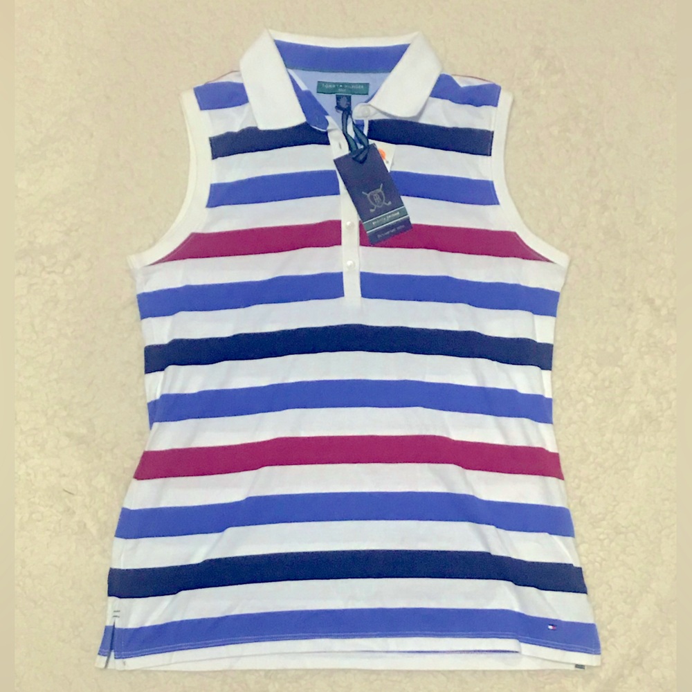 NWT TOMMY HILFIGER SLEEVELESS GOLFSHIRT